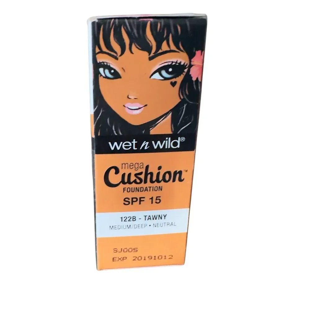 Wet N Wild Mega Cushion Foundation 122B Tawny Medium Deep Neutral Luminous SPF 1